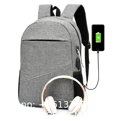 Custom Design Oxford Female Large Capacity Men'S Shoulder Bags Rucksack USB Charging Youth Backpack Set