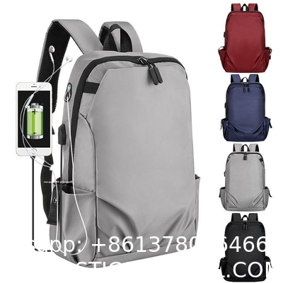 Custom Multifunctional Waterproof Business Laptop Backpack For Male USB Charging Nylon Casual Rucksack Men's Backpack