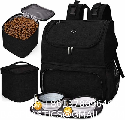 Pet Travel Bag For Dog Cat Weekend Tote Organizer Bag For Dogs Travel Food Carriers Bag