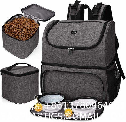 Pet Travel Bag For Dog Cat Weekend Tote Organizer Bag For Dogs Travel Food Carriers Bag