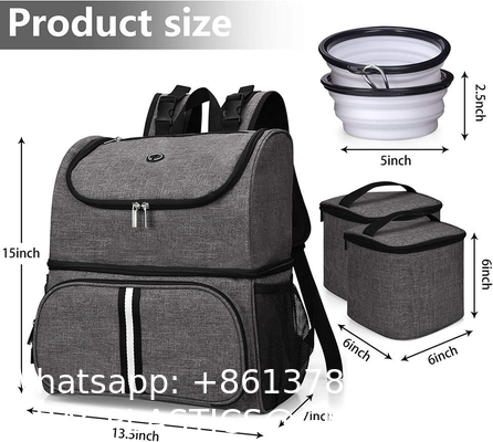 Pet Travel Bag For Dog Cat Weekend Tote Organizer Bag For Dogs Travel Food Carriers Bag