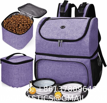 Pet Travel Bag For Dog Cat Weekend Tote Organizer Bag For Dogs Travel Food Carriers Bag