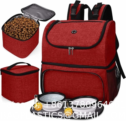 Pet Travel Bag For Dog Cat Weekend Tote Organizer Bag For Dogs Travel Food Carriers Bag
