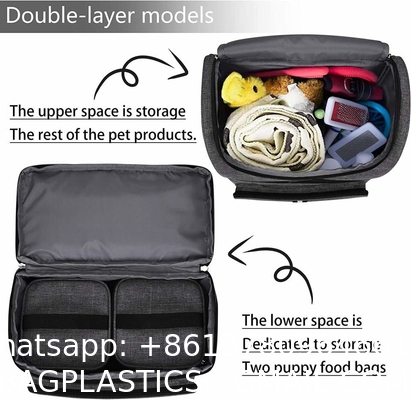 Pet Travel Bag For Dog Cat Weekend Tote Organizer Bag For Dogs Travel Food Carriers Bag
