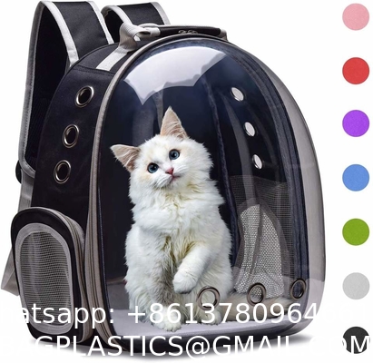 Transparent Capsule Pet Bag Carrier Luggage Case Transparent Trolley Case With Trolley Wheels