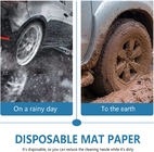 Disposable Car Paper Floor Mats Automotive Floor Mats Brown Kraft Paper Floor Mats for Cars Vehicles Printed