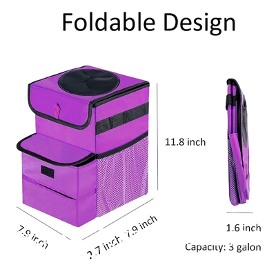 Car Trash Can For Car Cute, Car Trash Bag Bin Hanging Waterproof Automotive Car Garbage Cans Leak Proof Vehicle