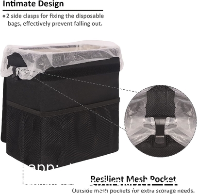 Car Trash Can For Car Cute, Car Trash Bag Bin Hanging Waterproof Automotive Car Garbage Cans Leak Proof Vehicle