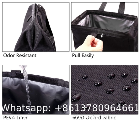 Car Trash Can For Car Cute, Car Trash Bag Bin Hanging Waterproof Automotive Car Garbage Cans Leak Proof Vehicle