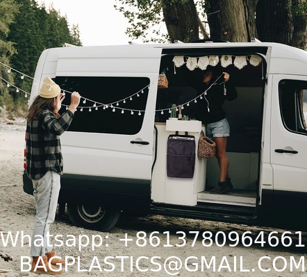 Car Trash Can For Car Cute, Car Trash Bag Bin Hanging Waterproof Automotive Car Garbage Cans Leak Proof Vehicle