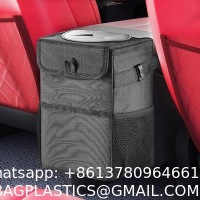 Car Trash Can For Car Cute, Car Trash Bag Bin Hanging Waterproof Automotive Car Garbage Cans Leak Proof Vehicle