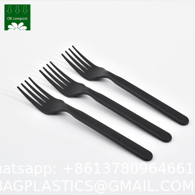 OEM Service 100% PLA Plastic Fully Compostable Quality Disposable Cutlery Biodegradable Spoon Fork Knife Set