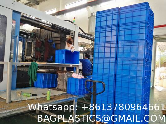 Euro Stacking Box Euro Standard Solid Plastic Container Crate Heavy Loading Stackable Collapsible Auto Industrial Parts Storage Solution