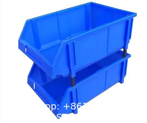 Workshop Hanging Box Plastic Container Tool Spare Parts Storage Bins Shelves Injection Stackable Rack Divisible Organizer