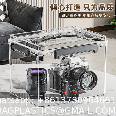 Household Multifunction Large Stackable Clothes Clear Transparent PP Container Box Plastic Storage Boxes Bins With Lid Wheels