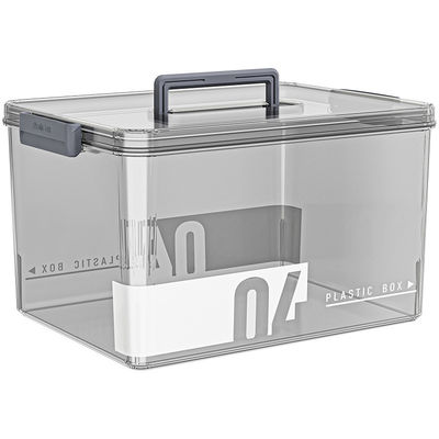 Pack Latching Lid Large Clear Plastic Storage Bins With Lids, Quart,  Latch - Stackable Container Boxes For Home, Bathroom, And Office Organization