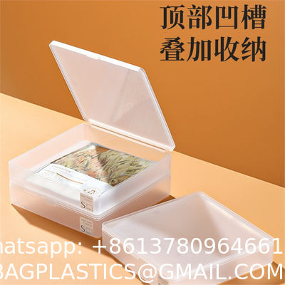 Desktop Office Supplies, Desk Organizers, Clear Accessories, Dustproof Organizer Storage Small Items Frosted Storage Box Transparent Desktop Sundries Storage Box With Lid Drawer Storage Box