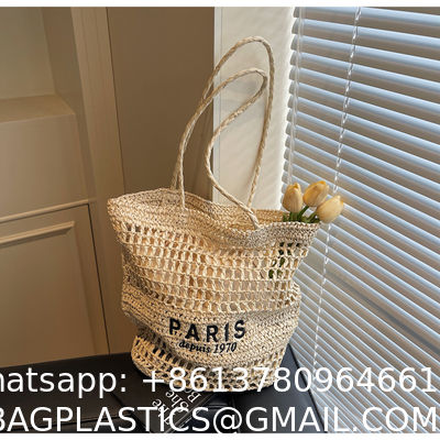 Find Similar Icon Summer Beach Holiday Dress Luxury Lady Casual Underarm Handbag Slouch Crochet Straw Raffia Tote Shopping Travel Bucket Bag