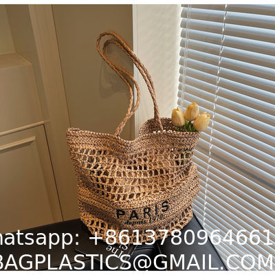 Find Similar Icon Summer Beach Holiday Dress Luxury Lady Casual Underarm Handbag Slouch Crochet Straw Raffia Tote Shopping Travel Bucket Bag