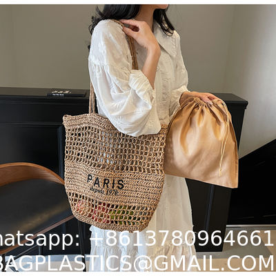 Find Similar Icon Summer Beach Holiday Dress Luxury Lady Casual Underarm Handbag Slouch Crochet Straw Raffia Tote Shopping Travel Bucket Bag
