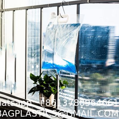 Extra Large Plant Drip Irrigation Bag Automatic Watering Bags Self Automatic Watering System Drip Irrigation Device With Adjustable Valve Switch For Gardening Flower Outdoor, Clear