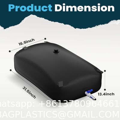 Water Bladder Storage Containers, Foldable Portable Water Tank Large Capacity Soft Water Bag, Drought Resistance, Fire Prevention, Emergency Water