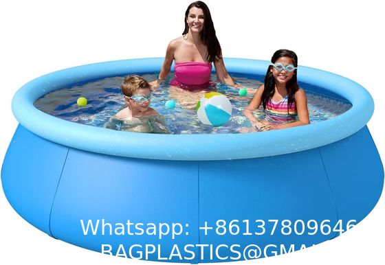 Inflatable Swimming Pool, Round Inflatable Pools Adult Above Ground, Blow Up Pool, Top Ring Summer Water Party Pools, Outdoor Pool For Backyard Family Size (10FT X 30INCH Inflatable Swimming Pool)