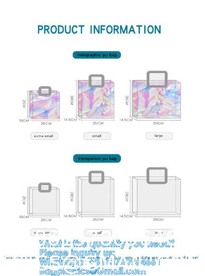 Eco-Friendly Waterproof Convenience Laser Pvc Beach Tote Bag Tote Pvc Bag Customizable Purses Ladies Transparent Jelly Tote Handbags Women PVC Hand Bags
