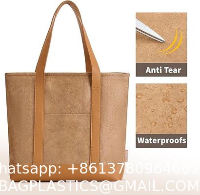 Eco Friendly Custom Waterproof Women Tote Bag Fashion Casual Large Capacity Handbag Lightweight, Spacious Shoulder Bag