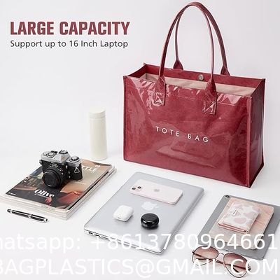 Tyvek Eco Paper Shopping Bags Inside Cotton Trending Product Reusable Washable Durable Handbags Tote Bags Vintage Waterproof Dupont Tote Bag Kraft Tyvek Paper Handbag