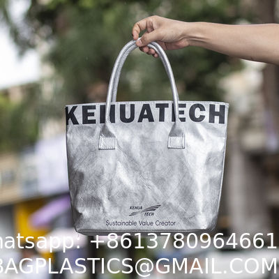 Grocery Bag, Tear Resistant Paper Tote Bag Custom Logo Size Printed Eco Friendly Cloth Tyvek Paper Reusable Organic Tote Bag Grocery Cotton Shopping Bags