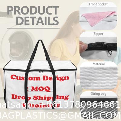 Thermal Cooler Insulated Bag, Shopping Cooler Bag Fabrics Print On Demand Custom Dirty Clothes Basket Large Laundry Basket Durable Dirty Clothes Storage Laundry Bin