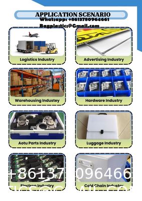 Customizable PP Plastic Storage Box Multi-Size Foldable Moving Organization Boxes 4mm Thickness Cut Processed To Order