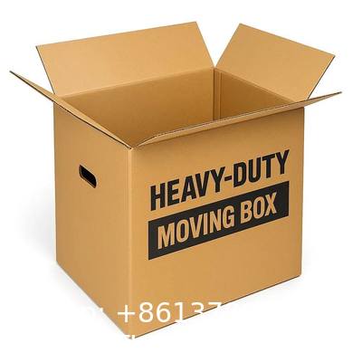 recyclable, sustainable, Custom Heavy Duty Cardboard Moving Boxes Safe Transport With Handles Sturdy Paper Packing Supplies For House/Office
