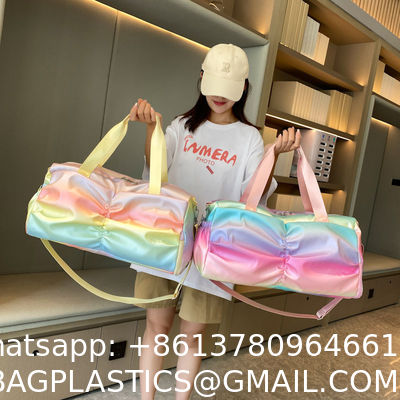 Travel Duffle Bag, Waterproof Sport Tote Gym Bag For Women Men, Overnight Weekender Carry On Bag With Wet Pocket