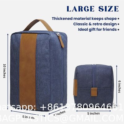 Sustainable Travel Toiletry Bag - Large Toiletry Bag For Men, Water Resistant Skincare Bag, Travel Bag For Toiletries