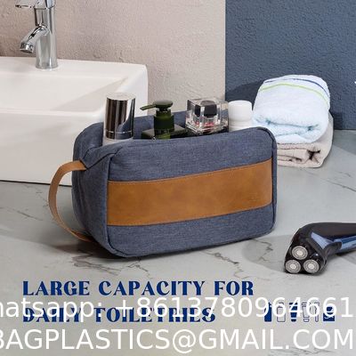 Sustainable Travel Toiletry Bag - Large Toiletry Bag For Men, Water Resistant Skincare Bag, Travel Bag For Toiletries