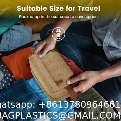 Travel Toiletry Bag For Women And Men, Water-Resistant Shaving Bag For Toiletries Accessories, Foldable Storage Bags With Divider And Handle For Cosmetics Toiletries Brushes Tools