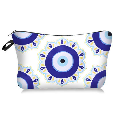 Manufacturers Wholesale Printed Devil Eye Cosmetic Bag High Quality Waterproof Portable Storage Ladies Large Capacity Clutch Bag