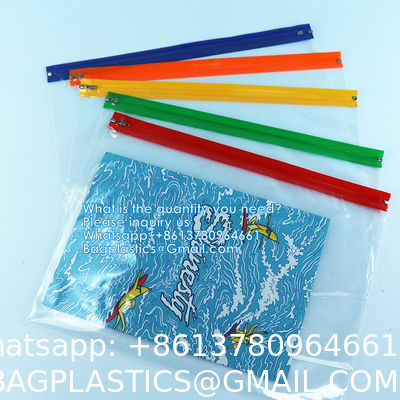 Zipper Pouch Bags, Clear Waterproof Document Bag, Assorted Color File Pockets, Large Capacity Plastic File Jackets, Multipurpose For Travel School Office And Home
