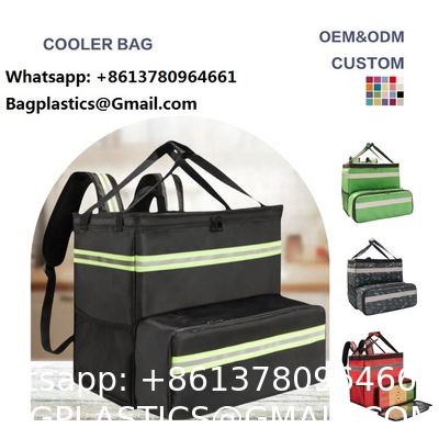Large Grocery Storage Fast Food Free Delivery Thermal Distribution Motorcycle Food Delivery Bag Bike Boxes Takeaway Rider Food Waterproof Thicken Outdoor Backpack Food Delivery Insulated Pizza Bag