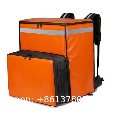 ODM/OEM Factory Customization Portable Large Reusable Delivery Motorcycle Food Delivery Bag For Pizza Takeaway Rider Food Waterproof Thicken Outdoor Backpack Food Delivery Insulated Pizza Bag