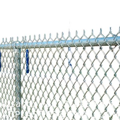 Wire 9 Gauge Green Vinyl Coated Galvanized Steel Chain Link Fence Fabric, Diamond Mesh Size 2-3/8 Inch, Galvanized Fencing Wire Roll For Garden And Animals Enclosure