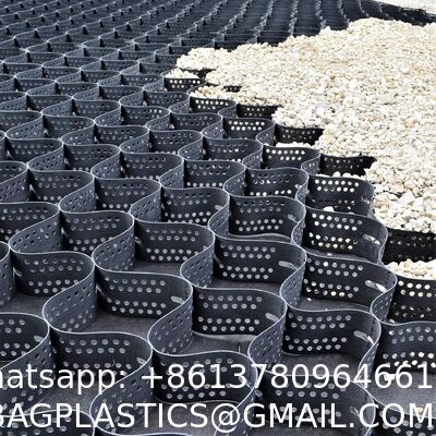 Heavy-Duty Honeycomb Geogrid For Soil, Gravel, Grass & Driveway Stabilization On Slopes, Walkways And Patios Driveways, Parking, Landscaping, Patios, Golf Cart ATV Paths