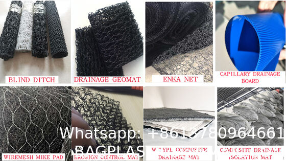 Mike Pads Reinforced Mike Mat Reinforced Three-Dimensional Mesh PVC Coated Hot Dipped Galvanized Galfan Reinforced Composite Geomat Erosion Control Mat Soil Stabilization Matting Mud Control Mats