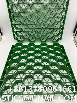 Permeable Grass Pavers Grid Flat-Interlocked,HDPE Plastic Shed Base For Landscaping And Soil Reinforcement In Parking Lots,RV And Boat Storage Pads,Driveways (8 Pieces/22 Sq.Ft.) (Green)