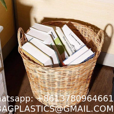 Large Square Rattan Basket, Handmade, Living Room, Blankets, Toy Bin, Extra Storage, Decorative Storage, Laundry Basket, Linens, Gray & Brown, Large