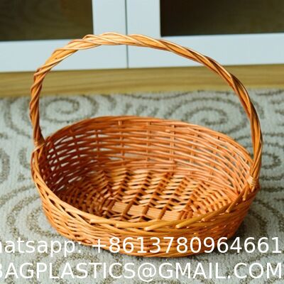 OEM Large Gift Basket Bread Flower Picnic Handmade Woven Custom Straw Wicker Rattan Storage Basket Wicker Gift Baskets Bread Flower Picnic Handmade Woven Custom Wicker Rattan Storage Basket
