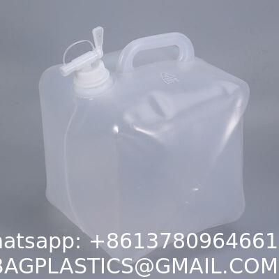 Collapsible Water Bag Foldable Water Bag Container Bags Collapsible Water Container With Spigot, Camping Water Storage Carrier Jug For Outdoors Hiking, Foldable Portable Water Canteen