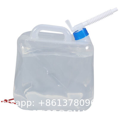 Collapsible Water Container With Spigot, Foldable Camping Water Container Portable Camping Storage Carrier Jug For Outdoors Hiking Emergency Kit Backpack